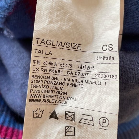 Benetton Argyle Wool Sweater - Picture 6 of 12